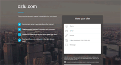 Desktop Screenshot of ozlu.com